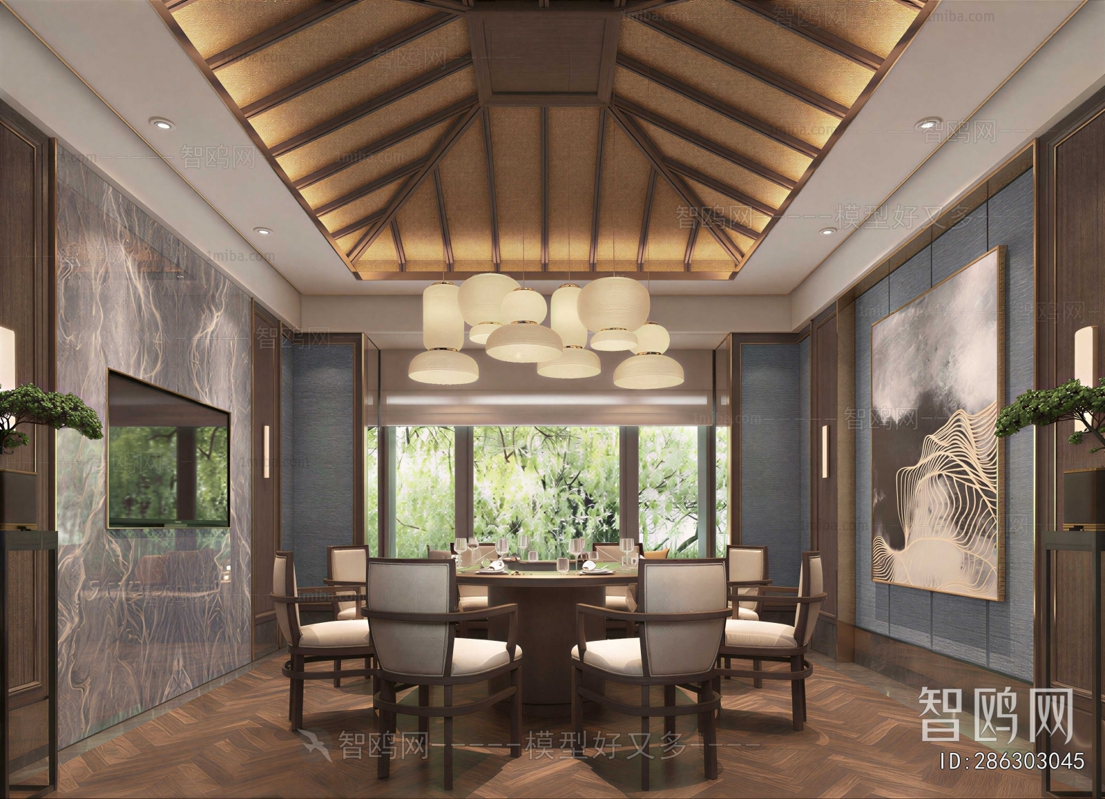 New Chinese Style Dining Room