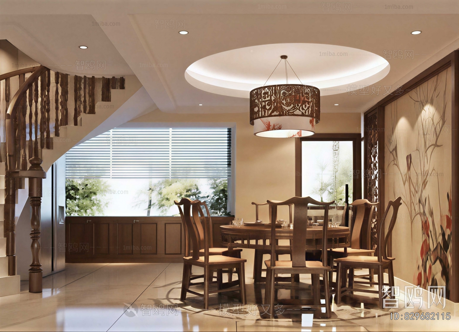 New Chinese Style Dining Room