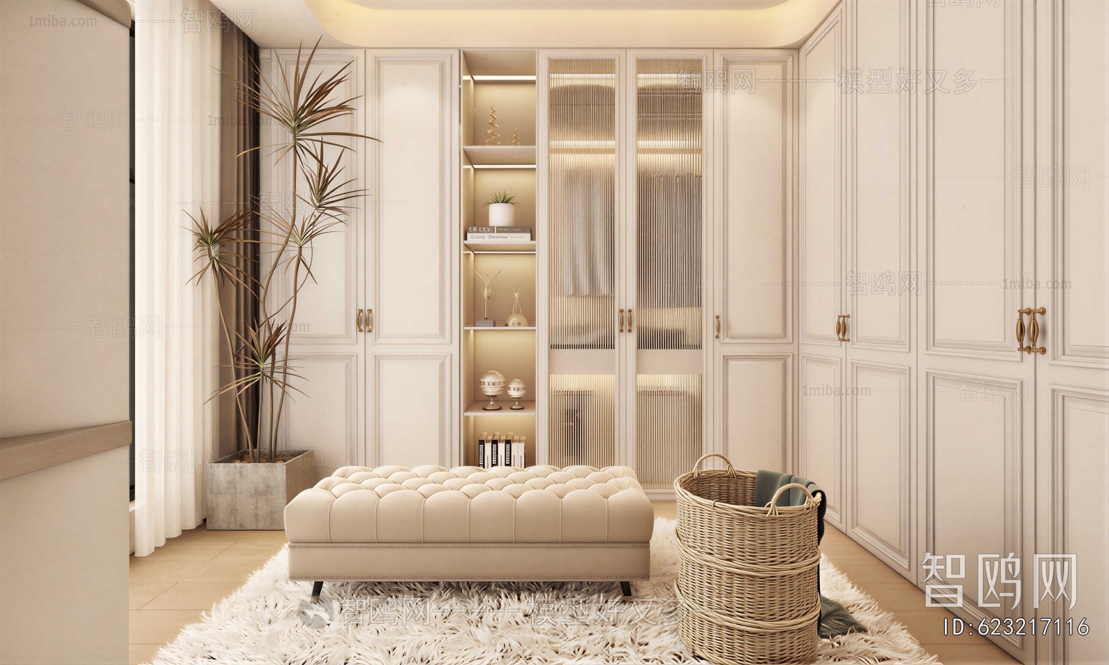 Modern Clothes Storage Area