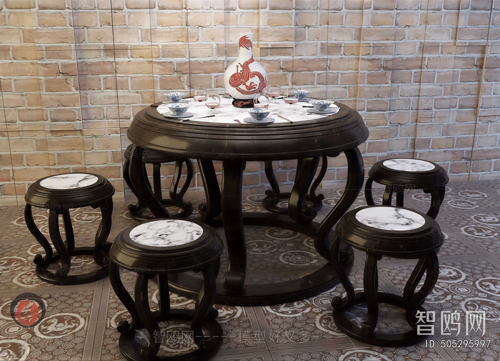 New Chinese Style Dining Table And Chairs