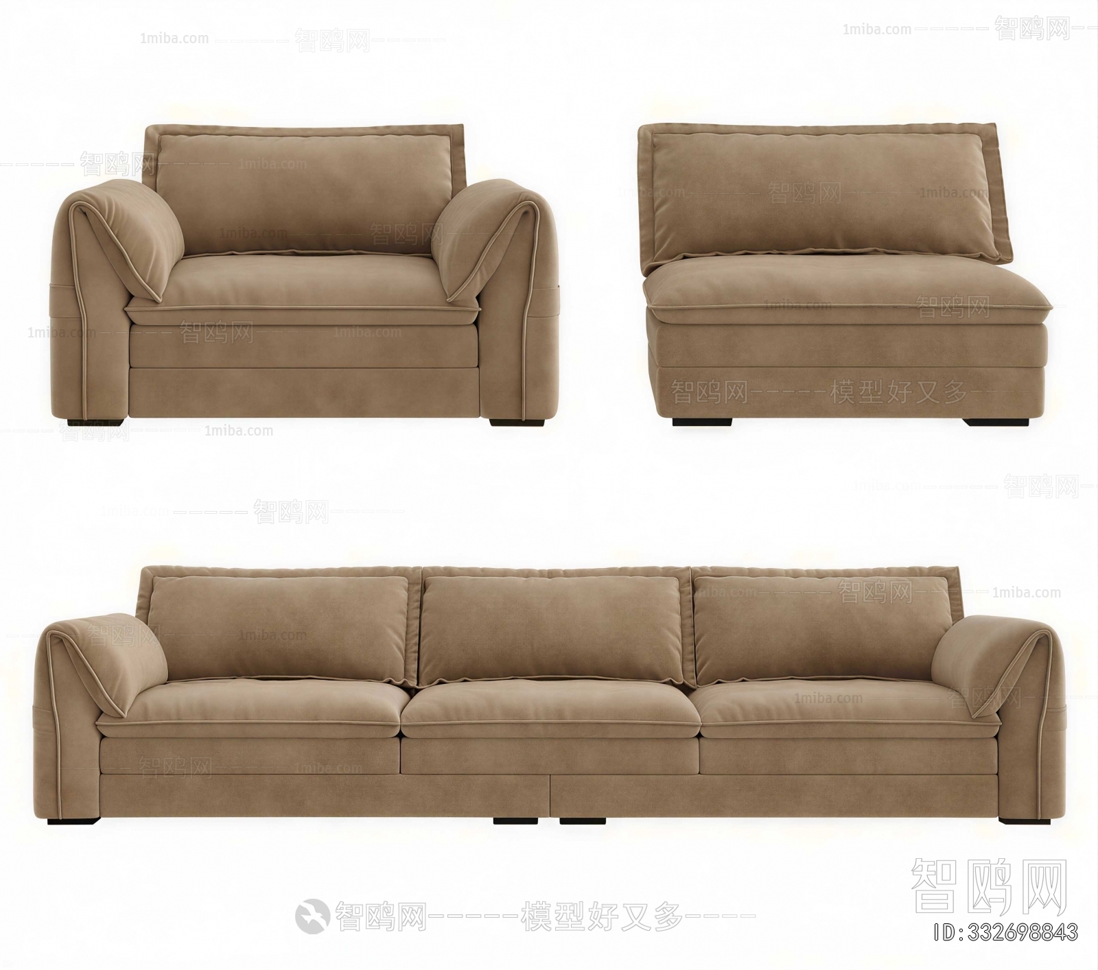 Modern Three-seat Sofa