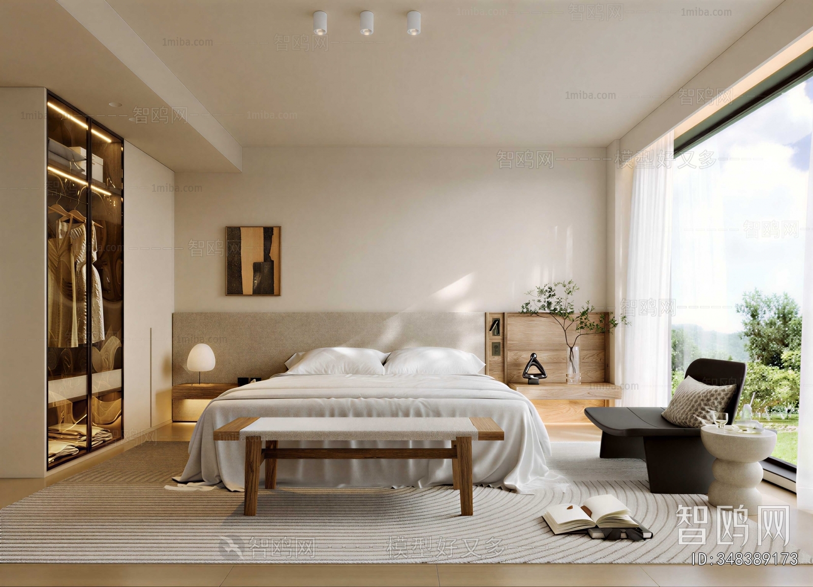 Wabi-sabi Style Bedroom