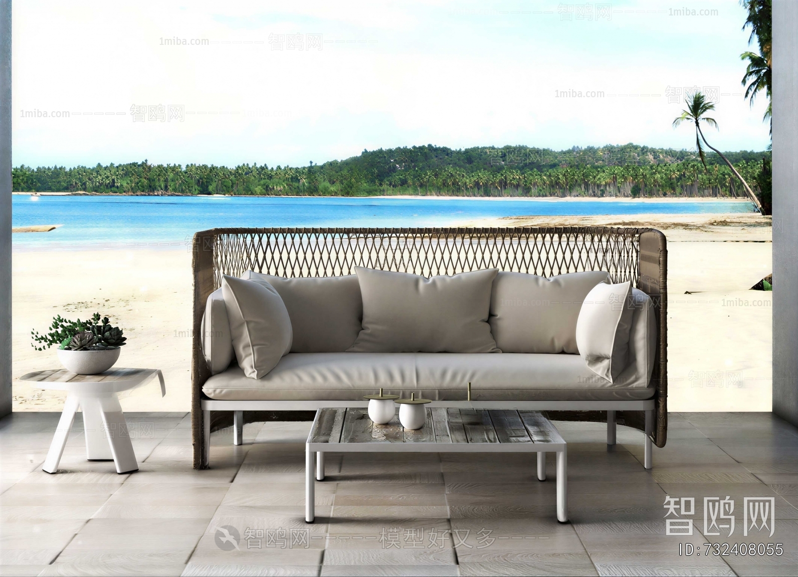 Modern Outdoor Sofa