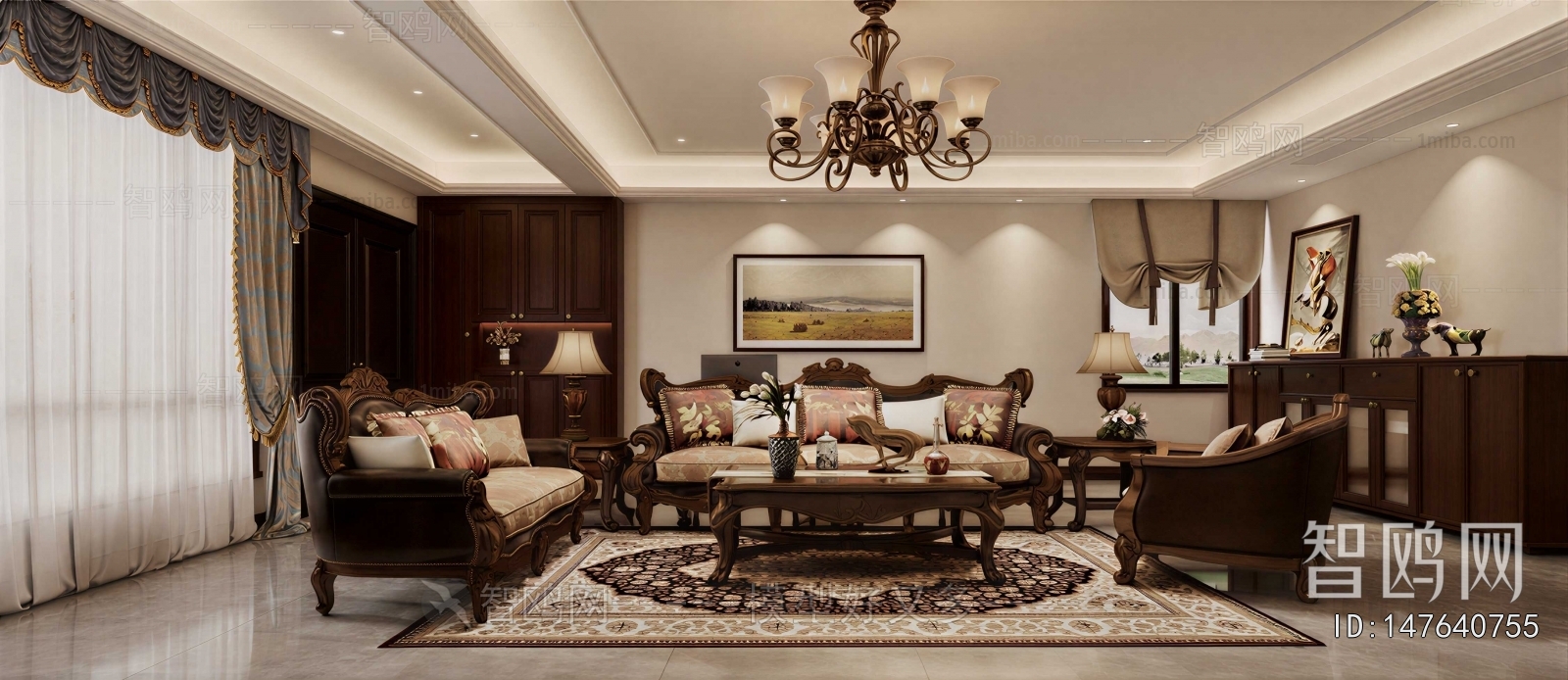 European Style A Living Room