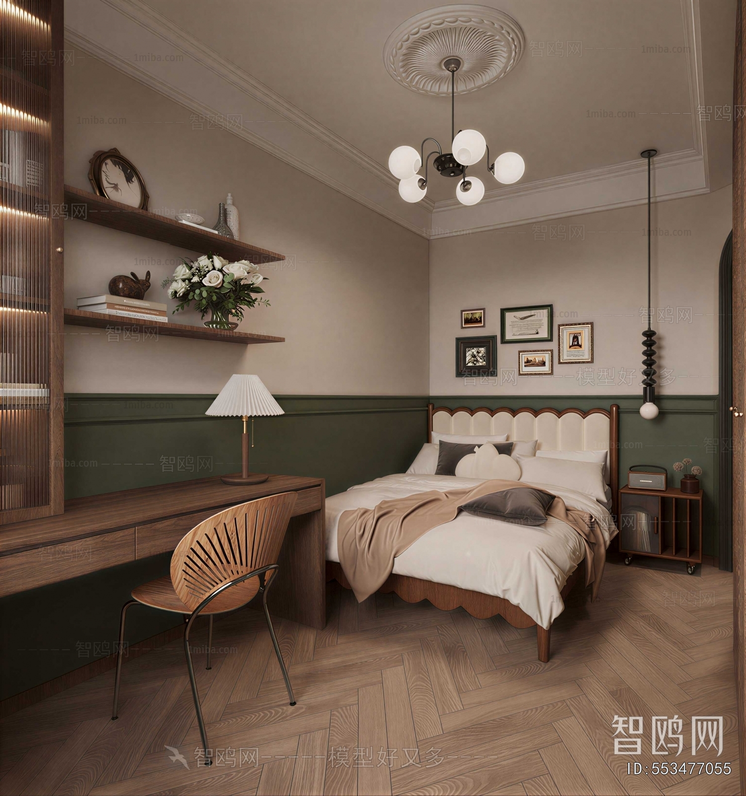 Retro Style Bedroom