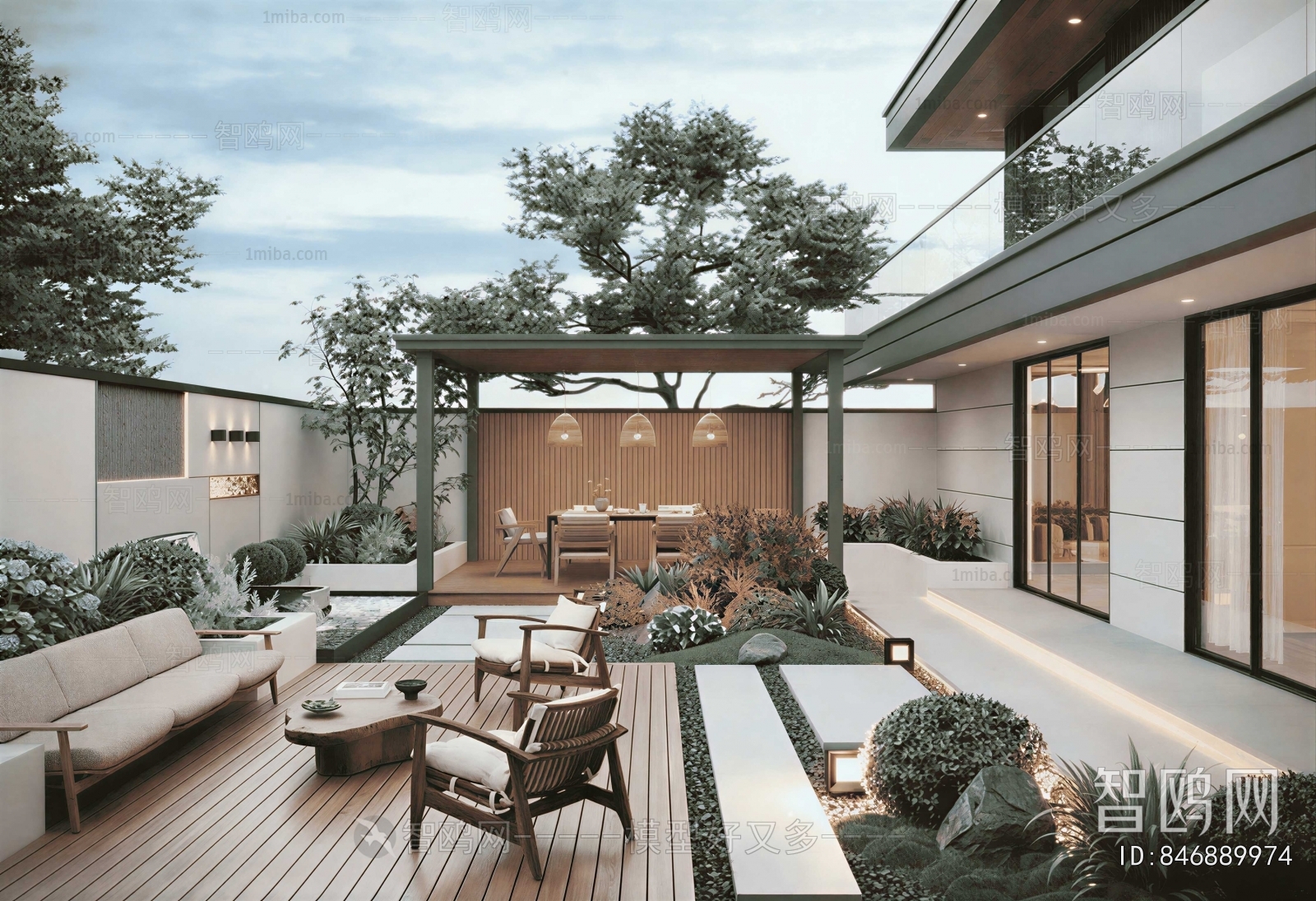 Modern Courtyard/landscape