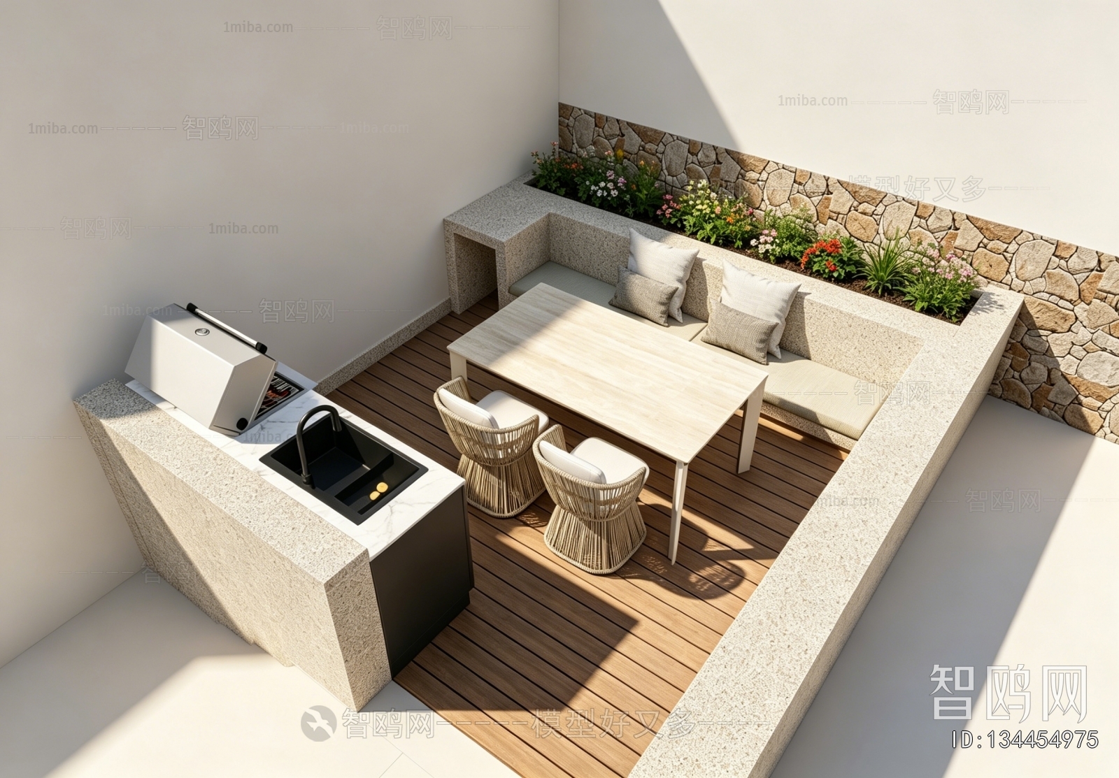Modern Courtyard/landscape
