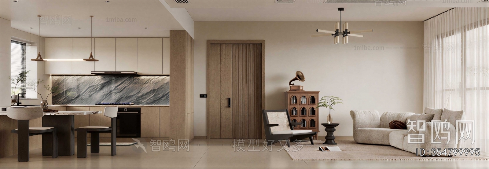 Wabi-sabi Style A Living Room