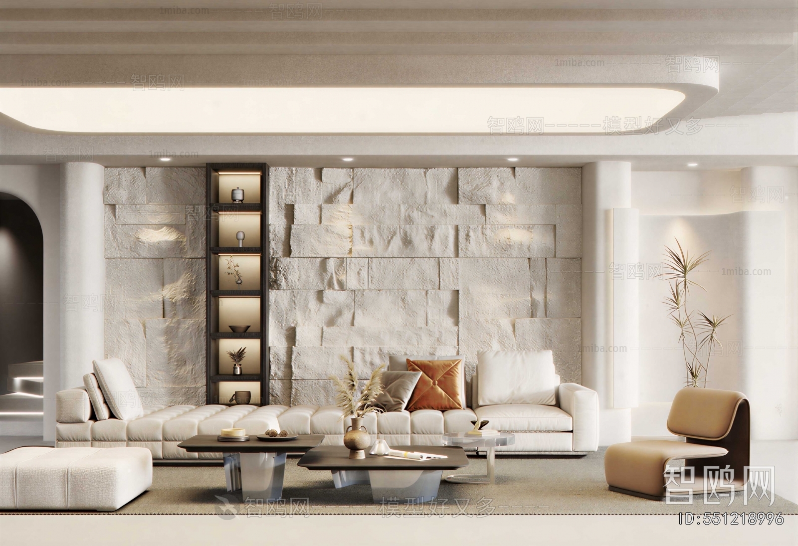 Wabi-sabi Style A Living Room