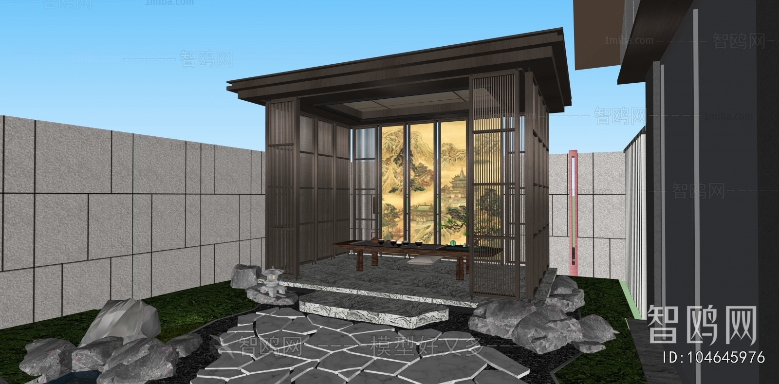 New Chinese Style Courtyard/landscape