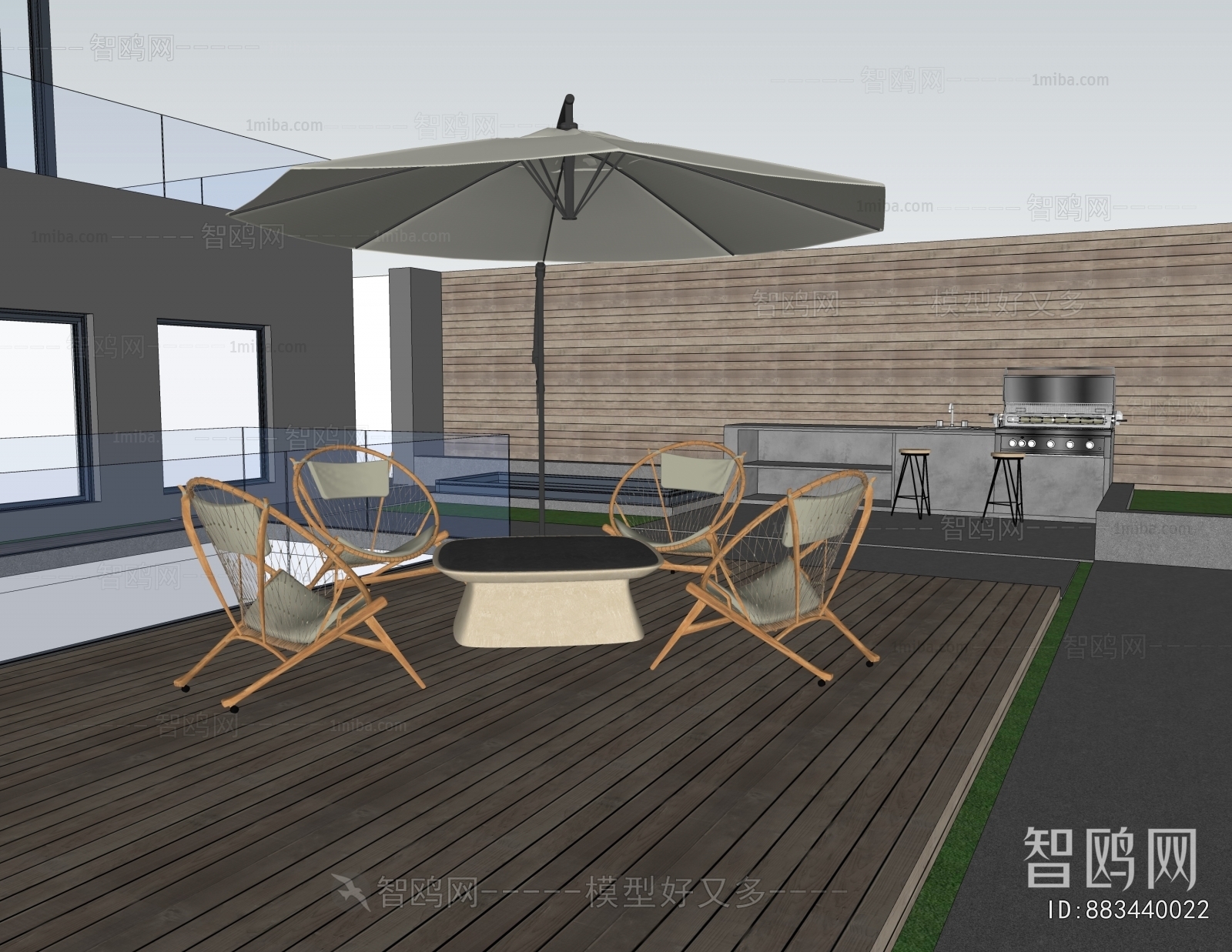 Modern Courtyard/landscape