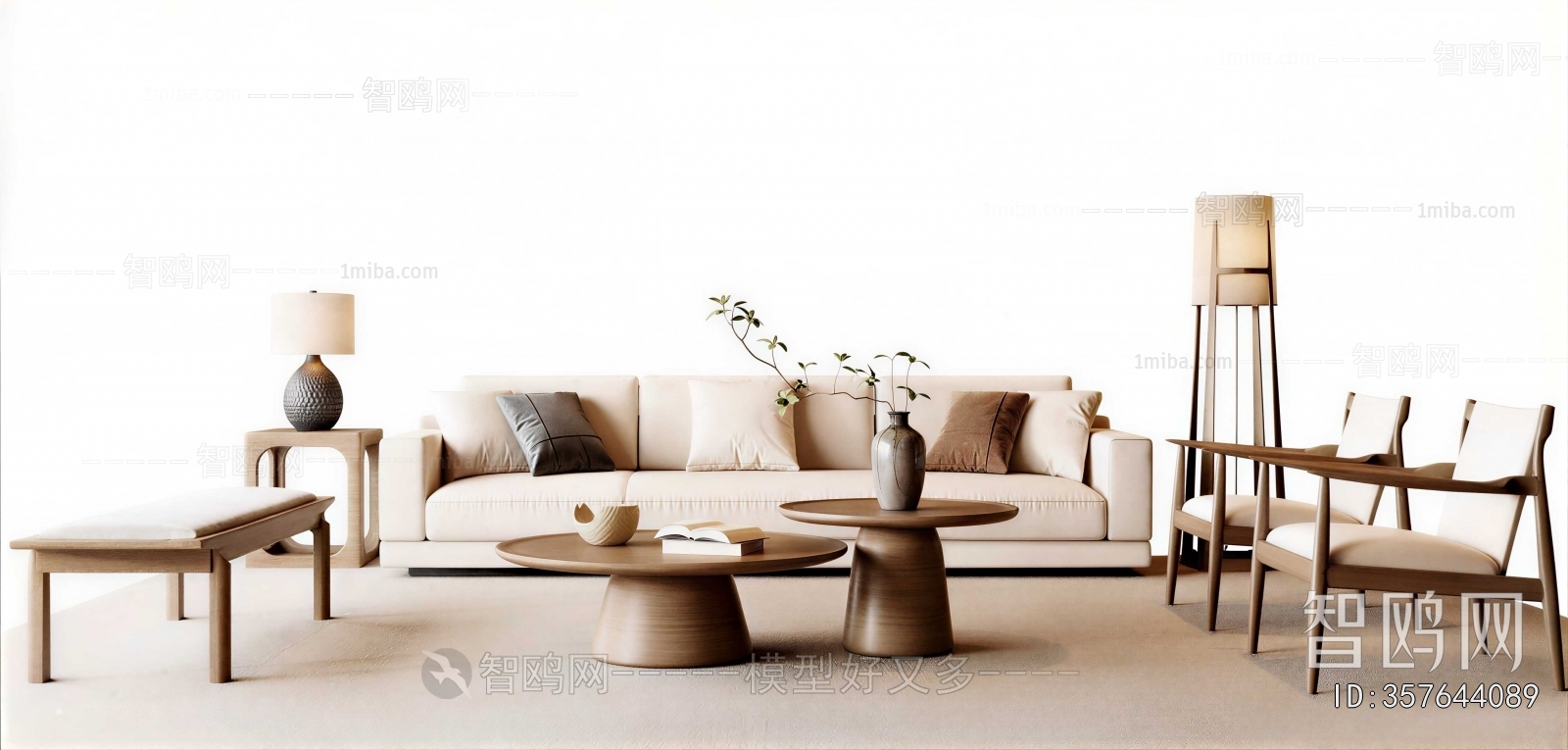 Modern Three-seat Sofa