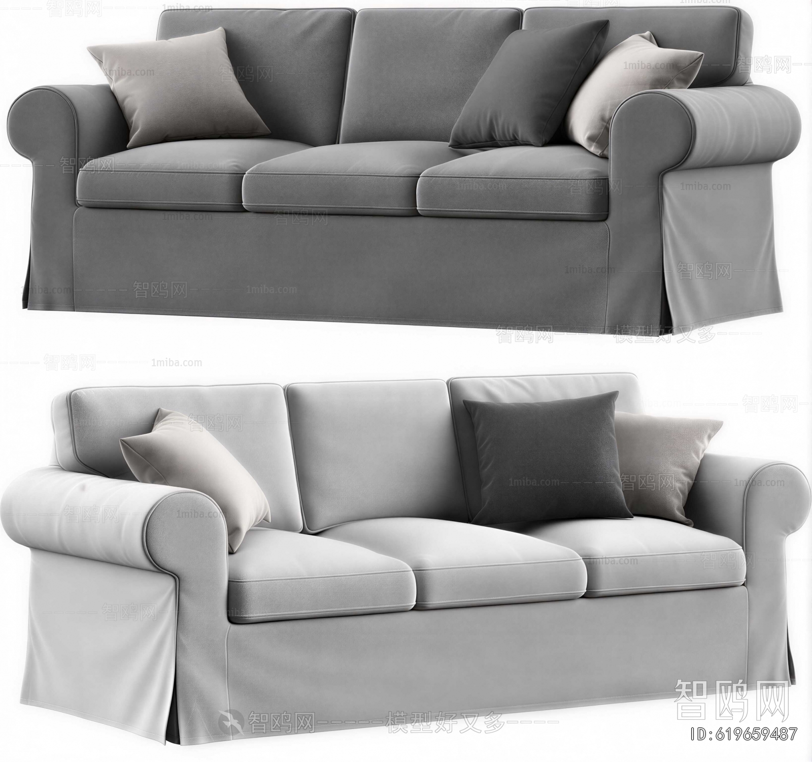 Modern Three-seat Sofa
