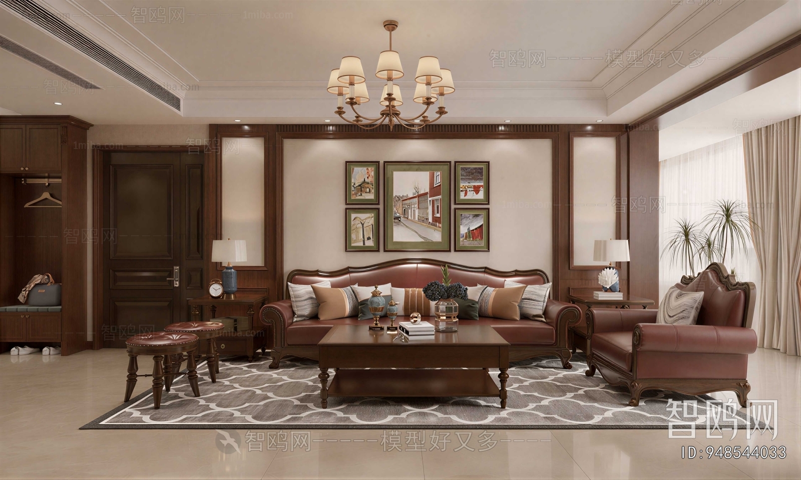 American Style A Living Room