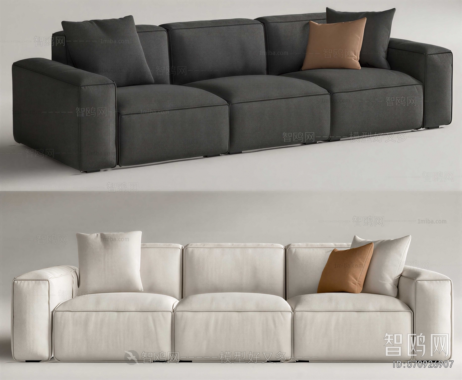 Modern Three-seat Sofa