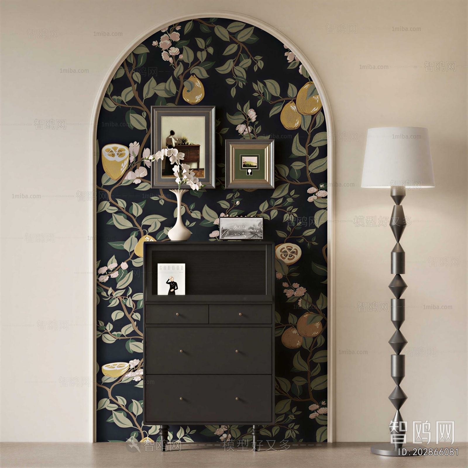 French Style Entrance Cabinet