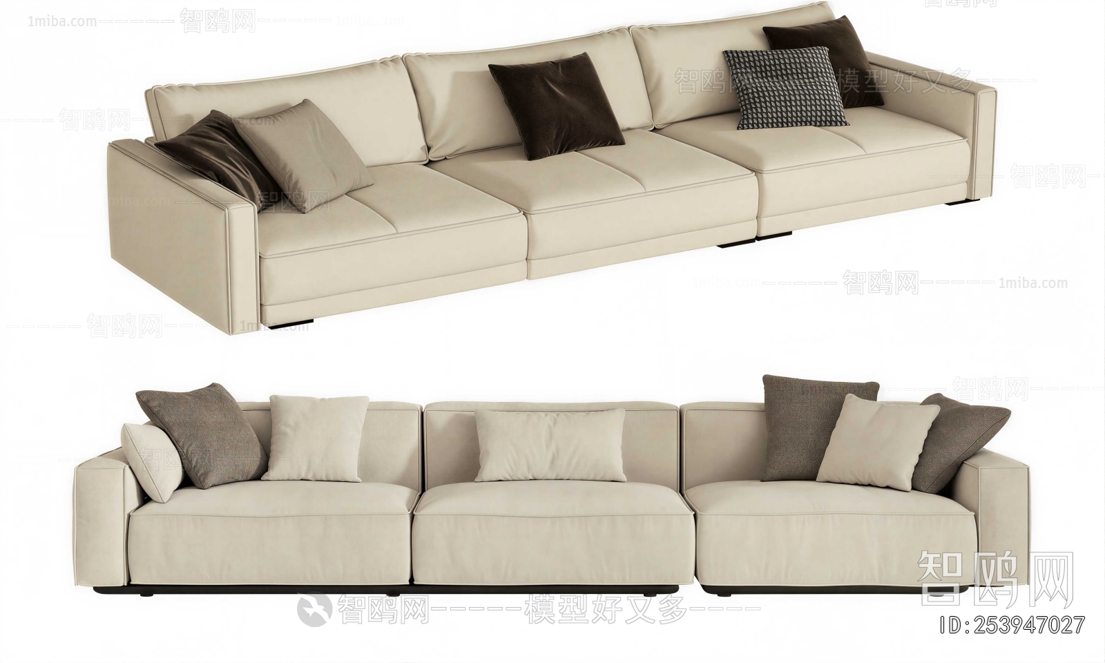 Modern Three-seat Sofa