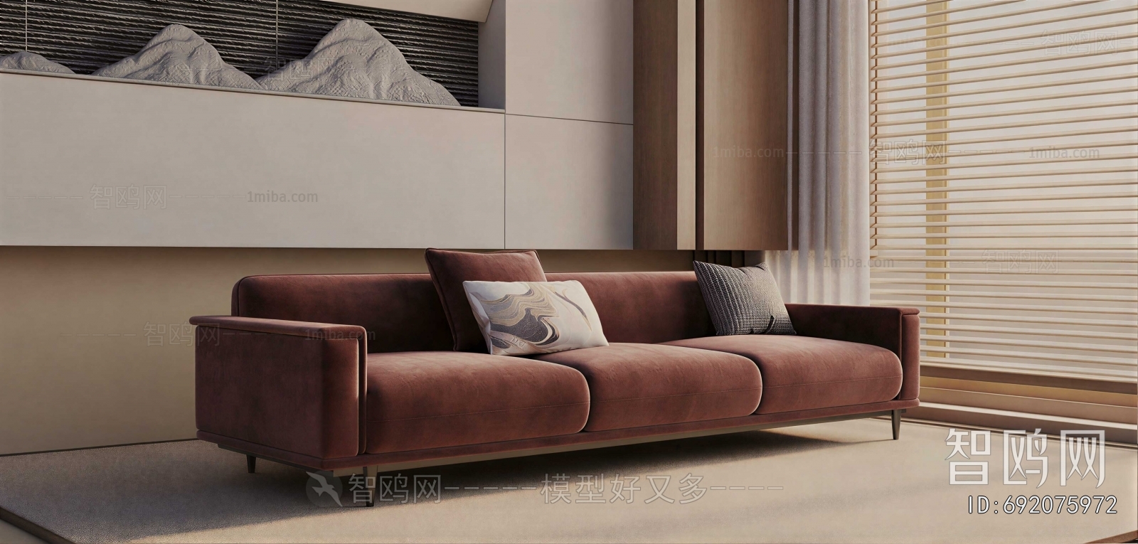 Modern Three-seat Sofa