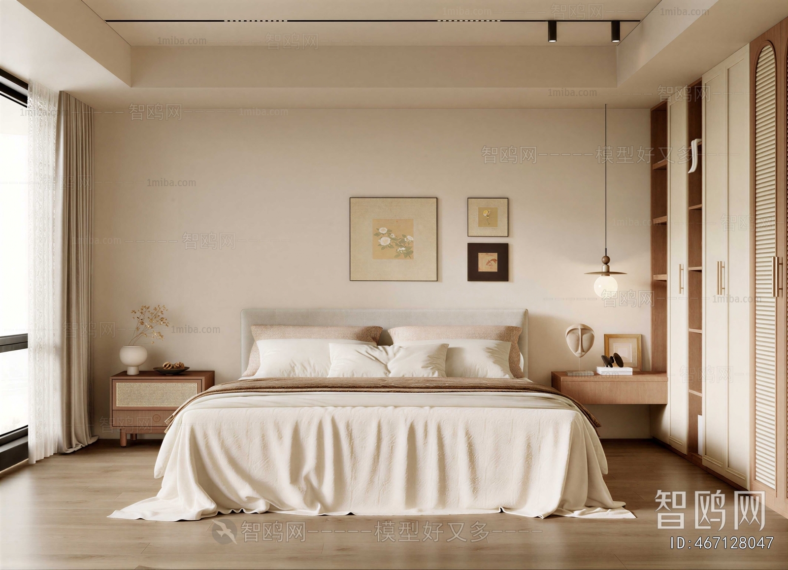Wabi-sabi Style Bedroom