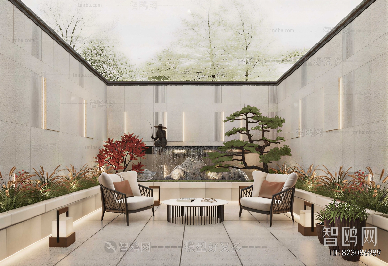 New Chinese Style Courtyard/landscape