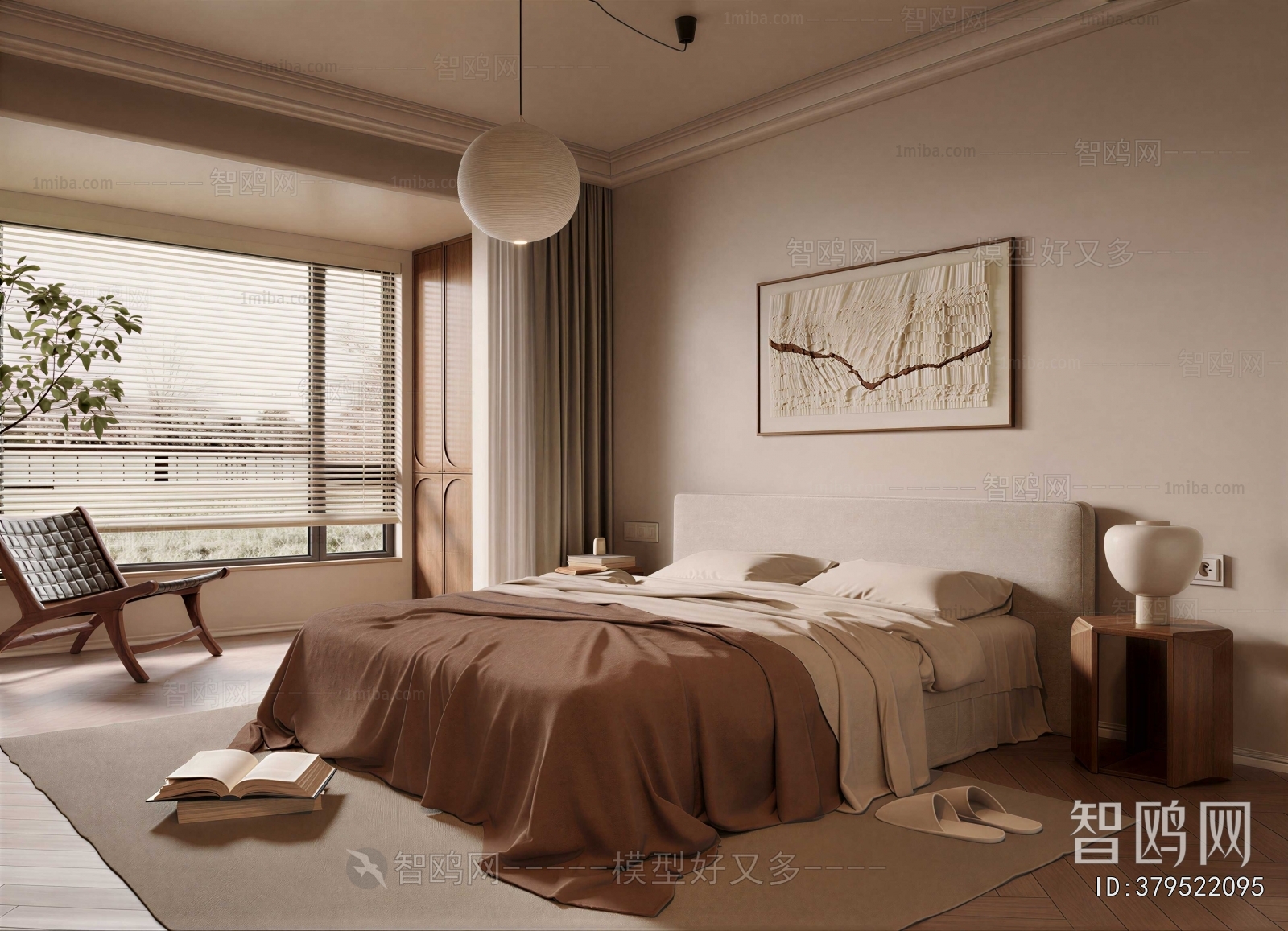 Wabi-sabi Style Bedroom