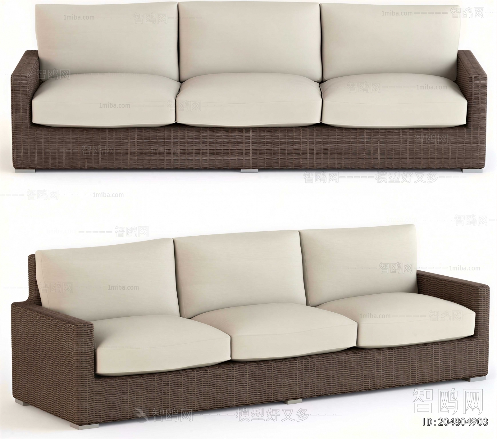 Modern Three-seat Sofa