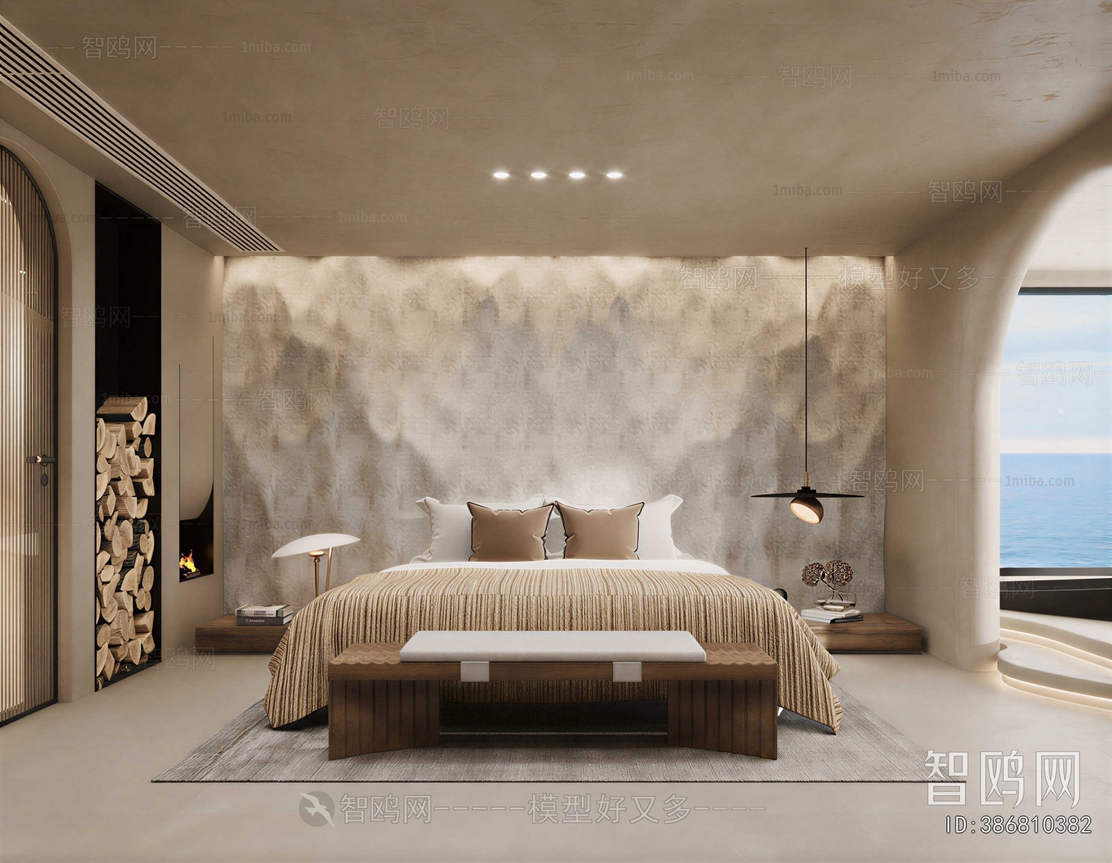 Wabi-sabi Style Bedroom