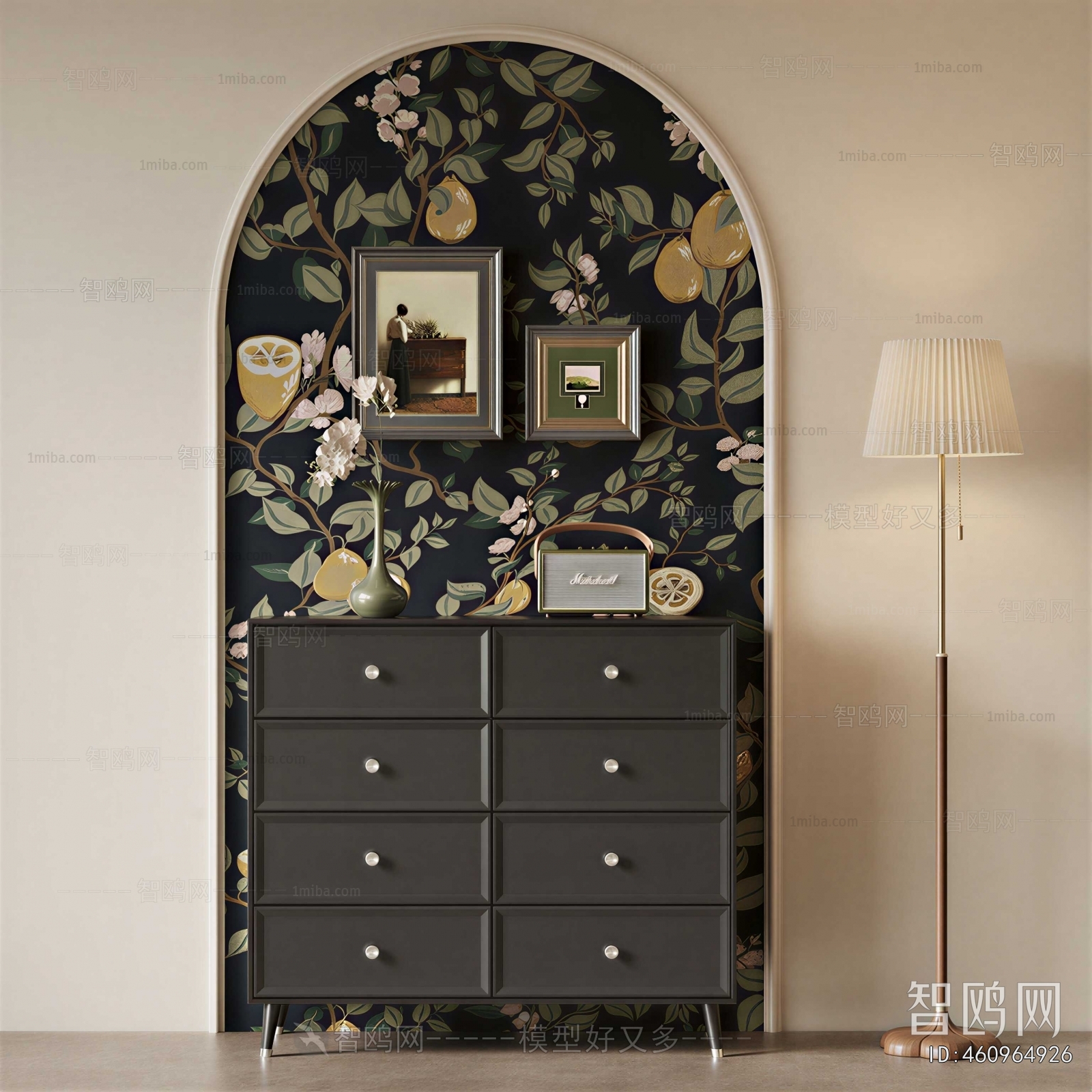 French Style Entrance Cabinet