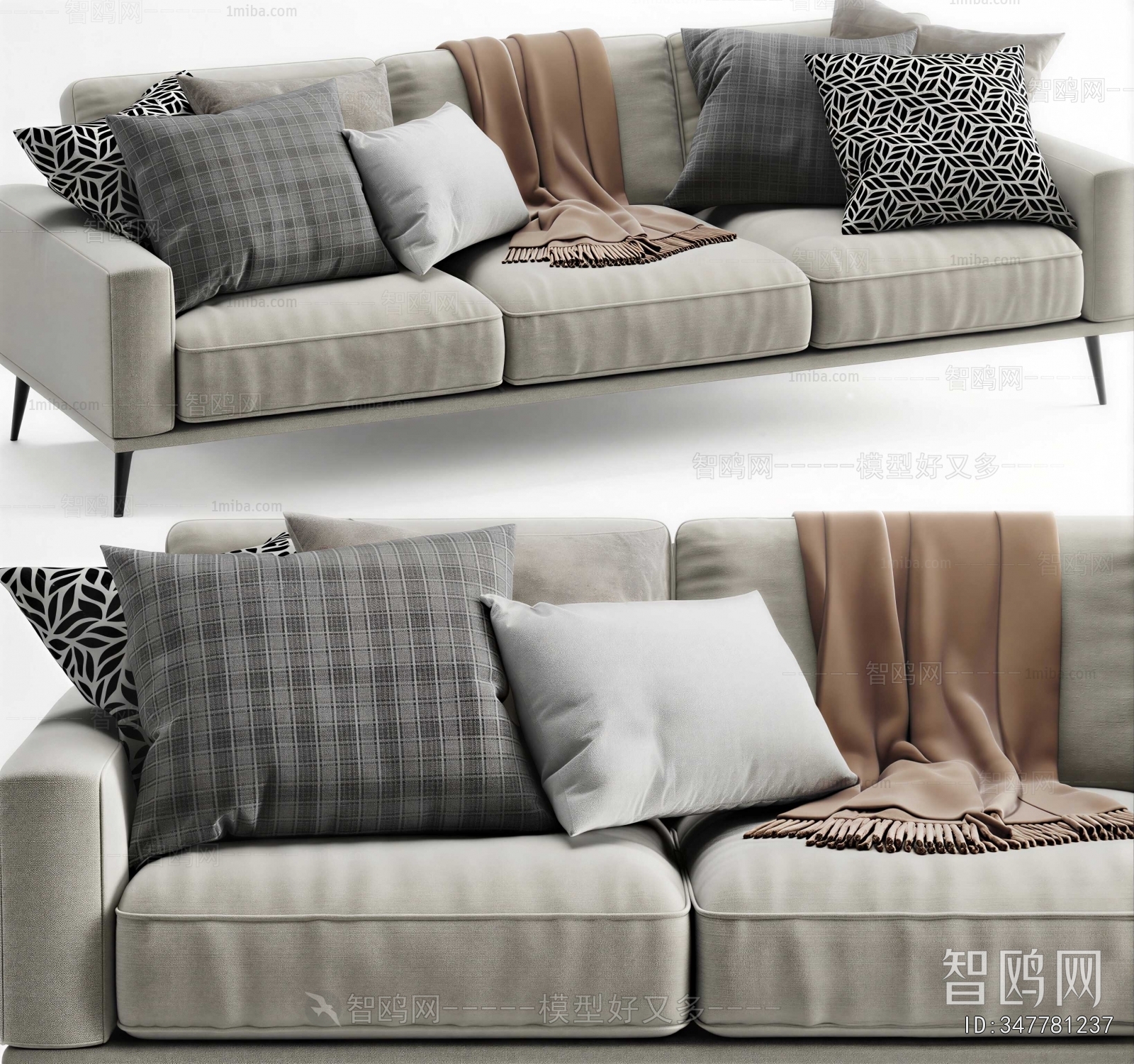 Modern Three-seat Sofa
