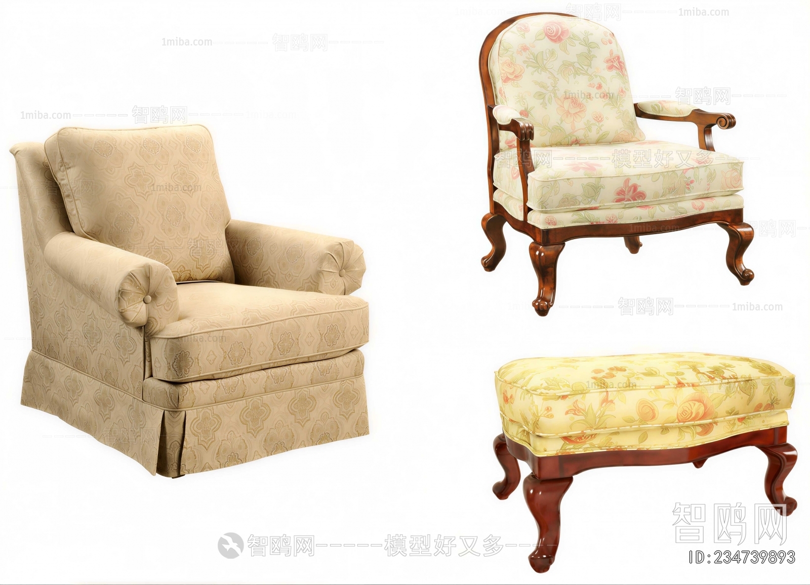 European Style Single Sofa