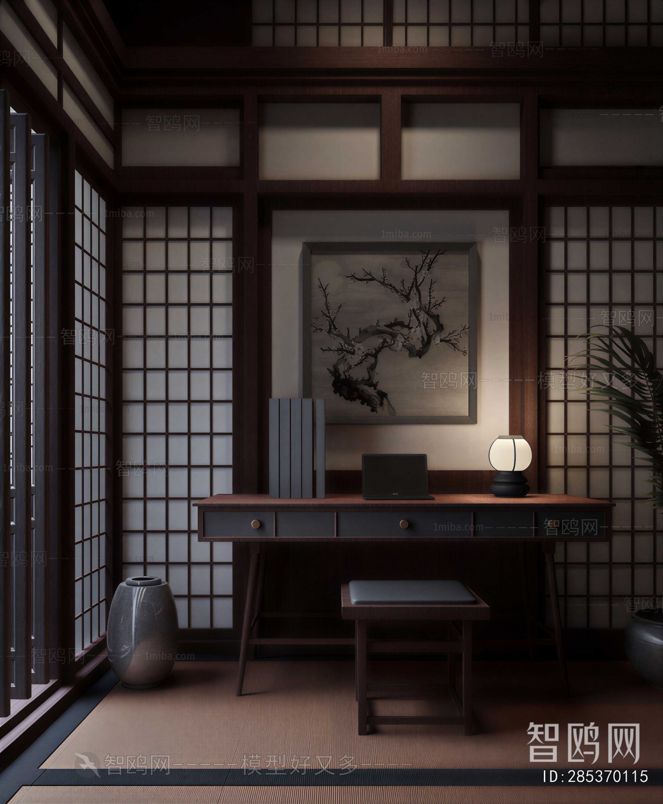 New Chinese Style Computer Desk And Chair