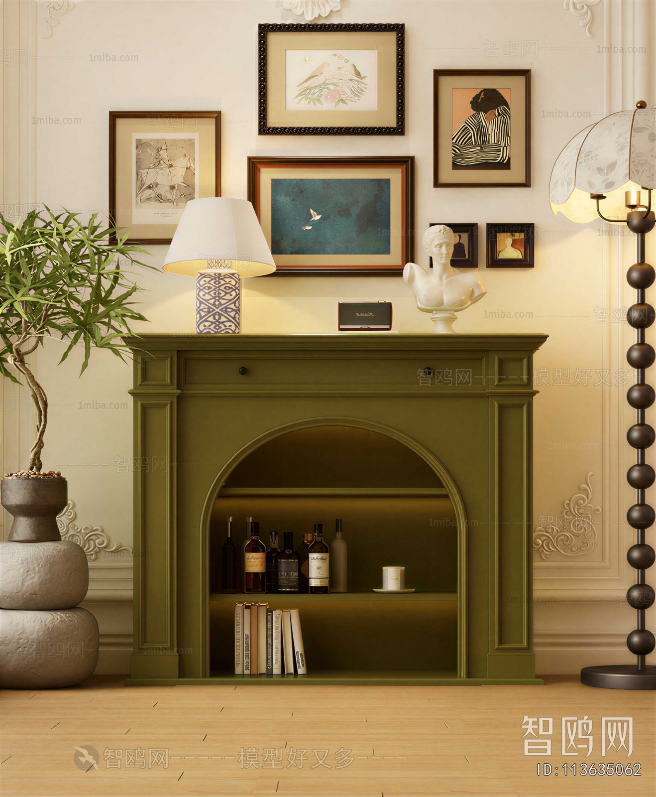 French Style Fireplace