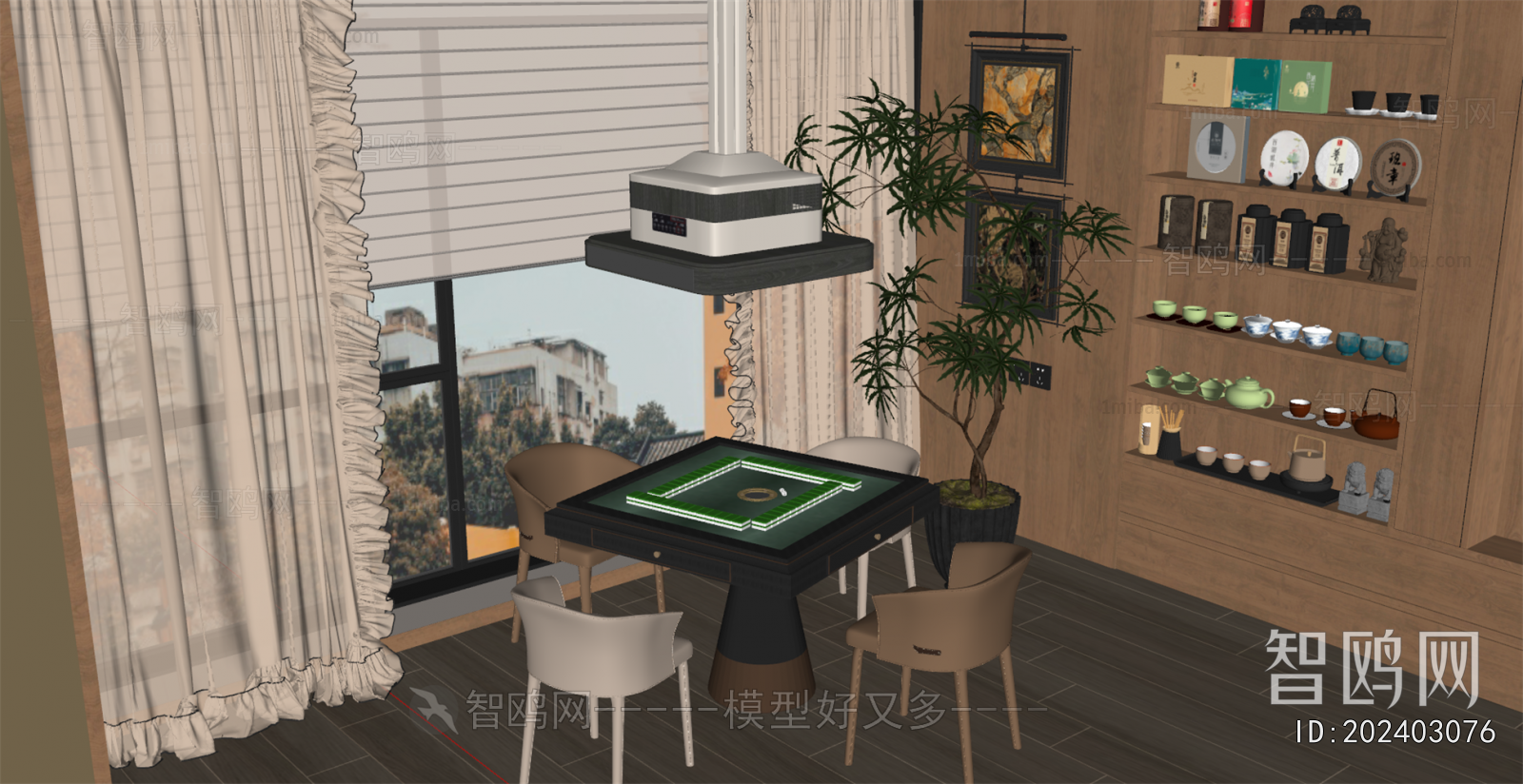 New Chinese Style Mahjong Tables And Chairs