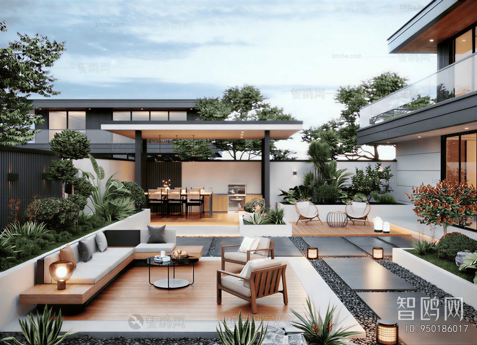 Modern Courtyard/landscape