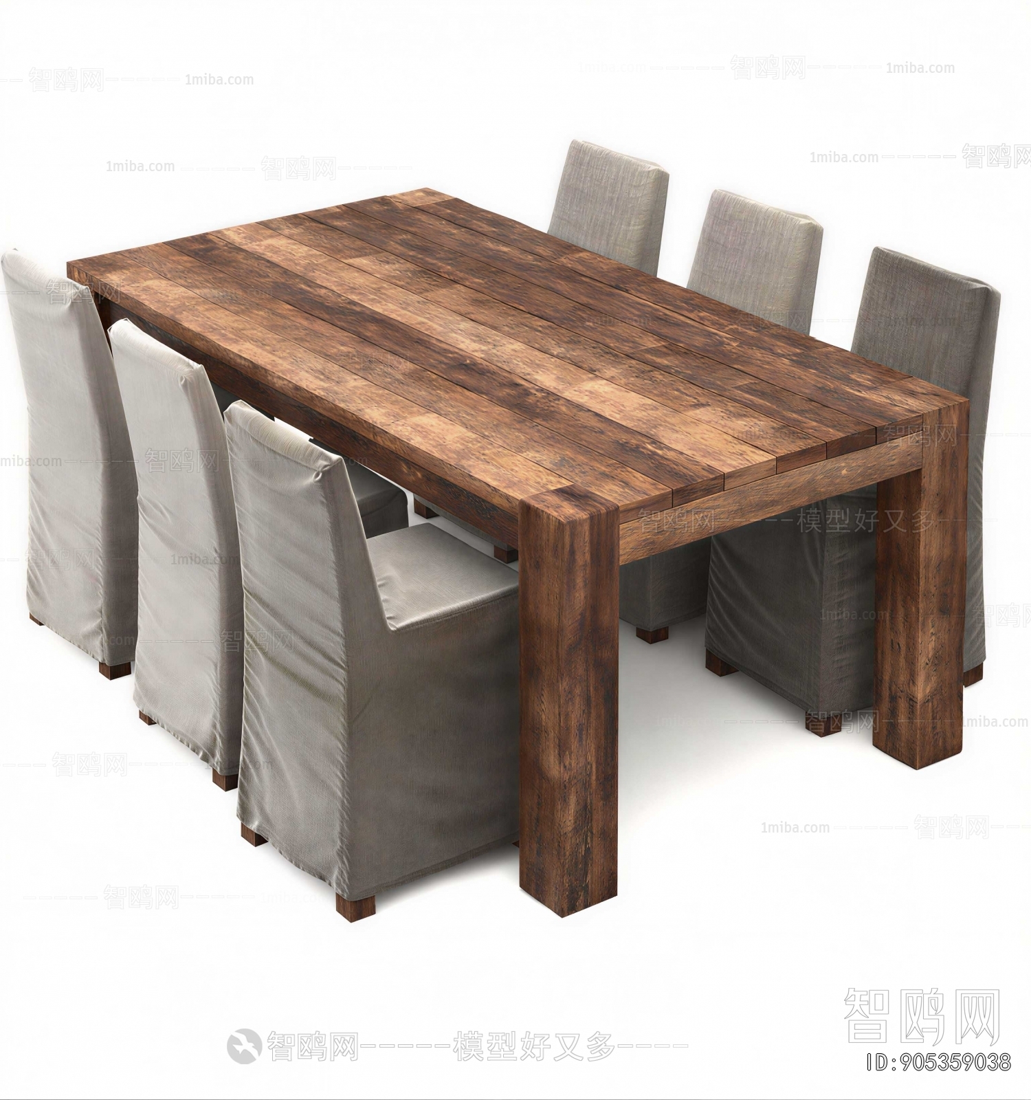 Industrial Style Dining Table And Chairs