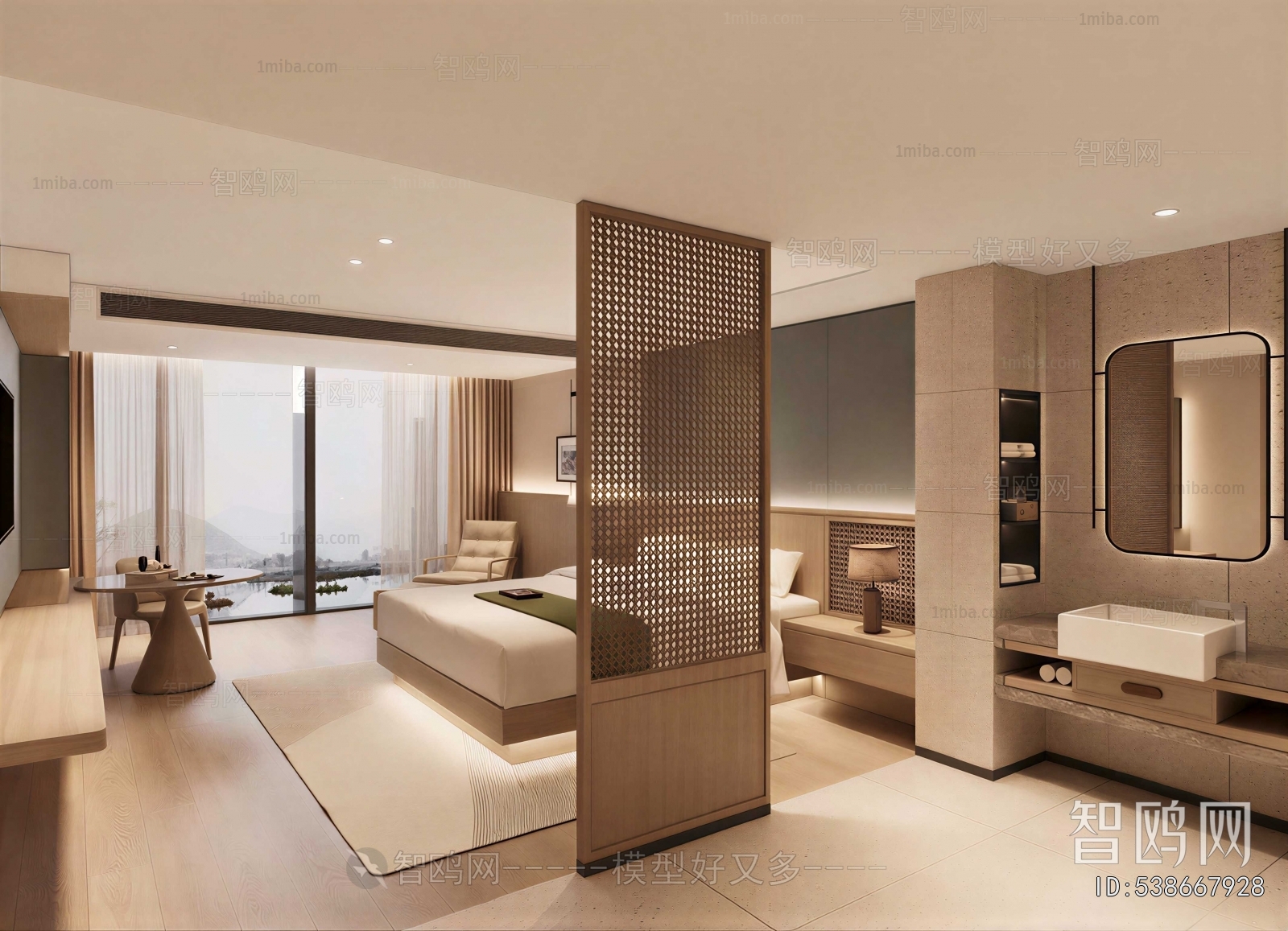 New Chinese Style Guest Room
