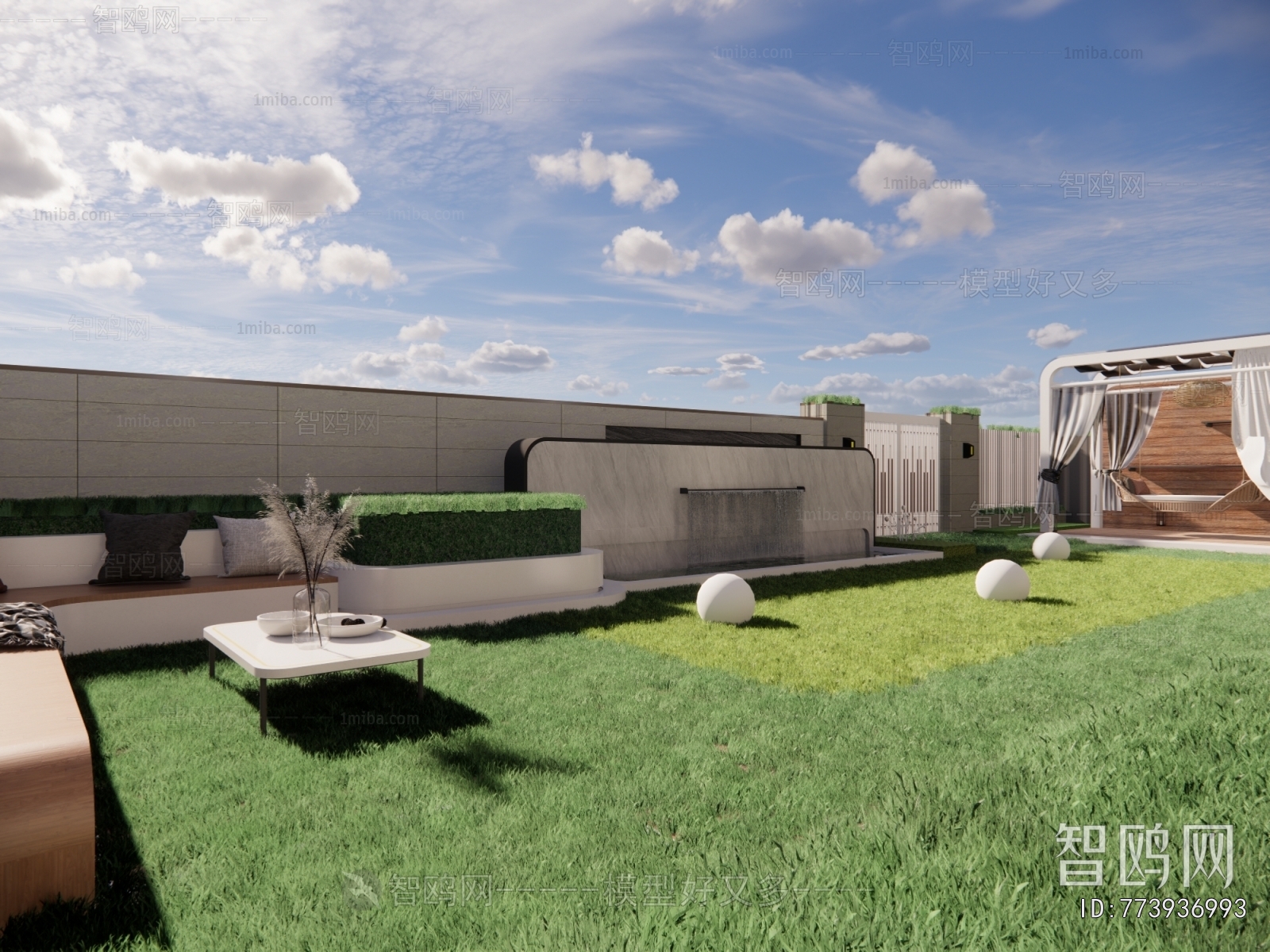 Modern Courtyard/landscape
