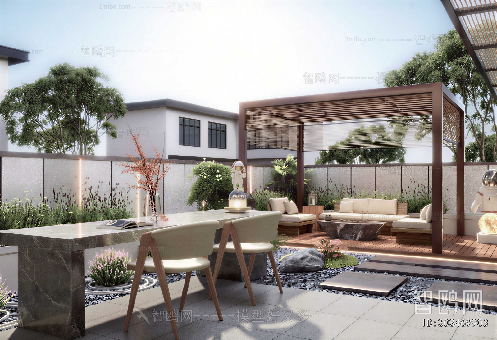 Modern Courtyard/landscape