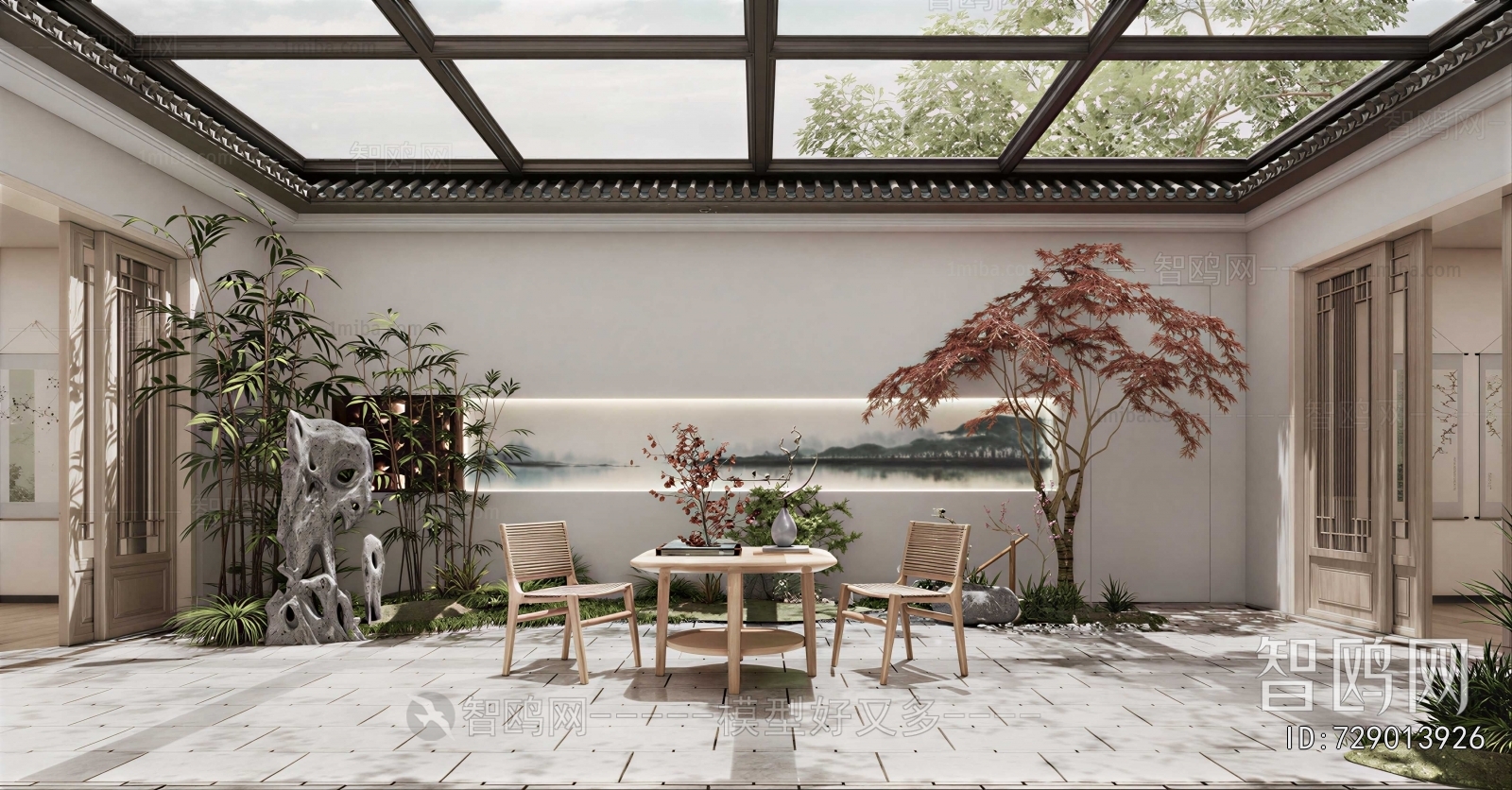 New Chinese Style Courtyard/landscape