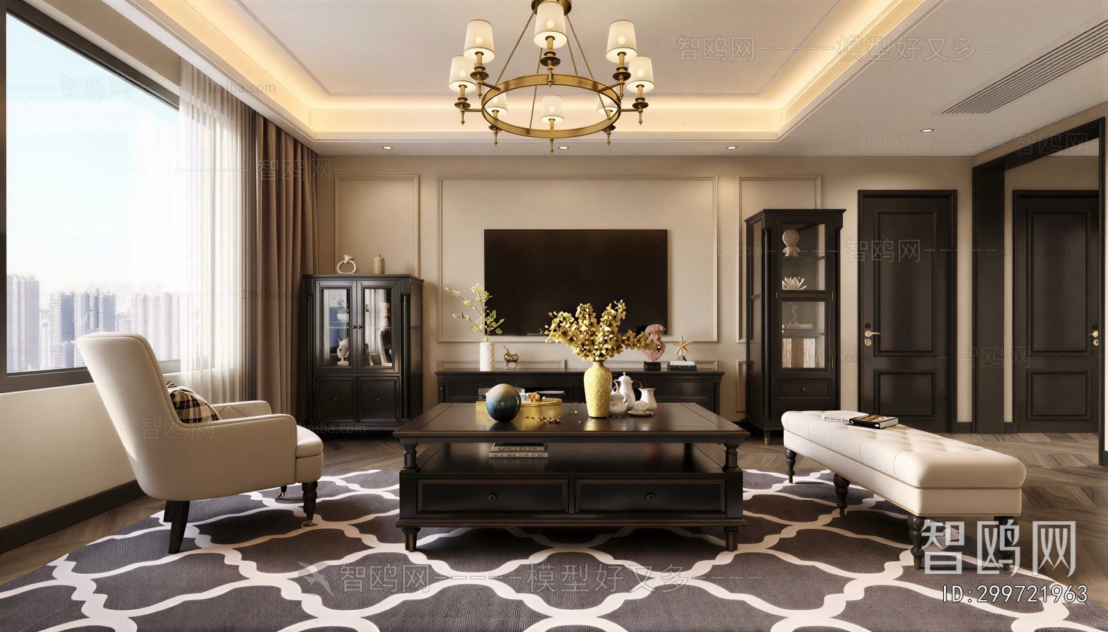 American Style A Living Room