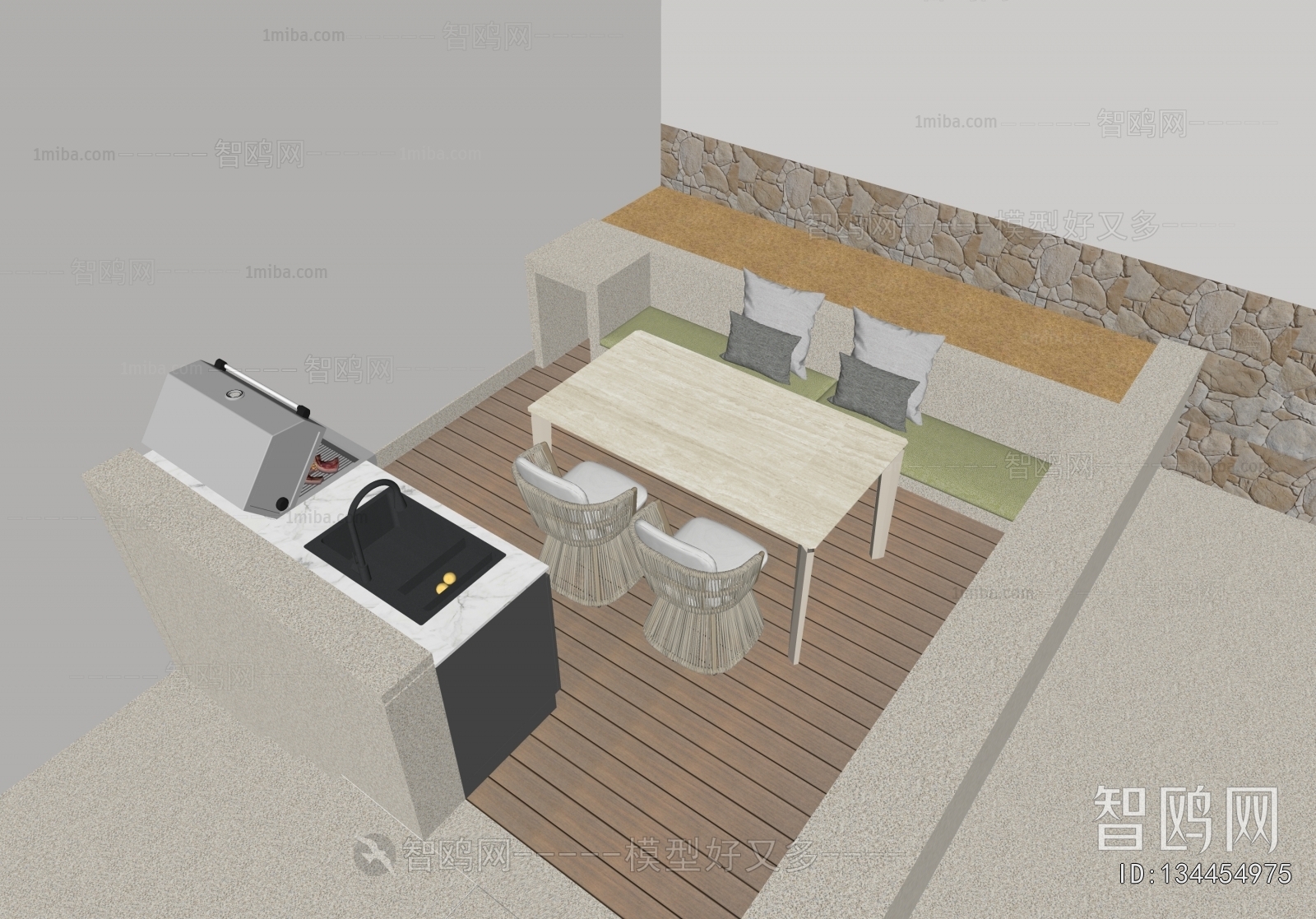 Modern Courtyard/landscape