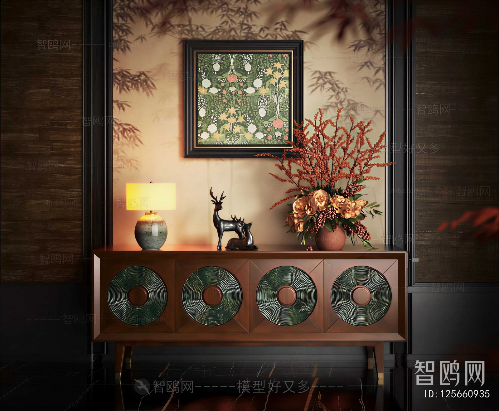 French Style Entrance Cabinet