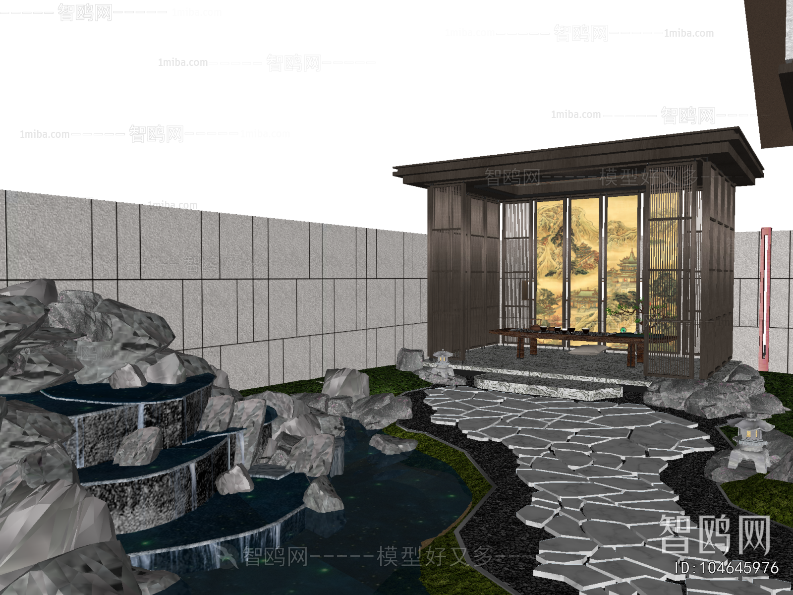 New Chinese Style Courtyard/landscape
