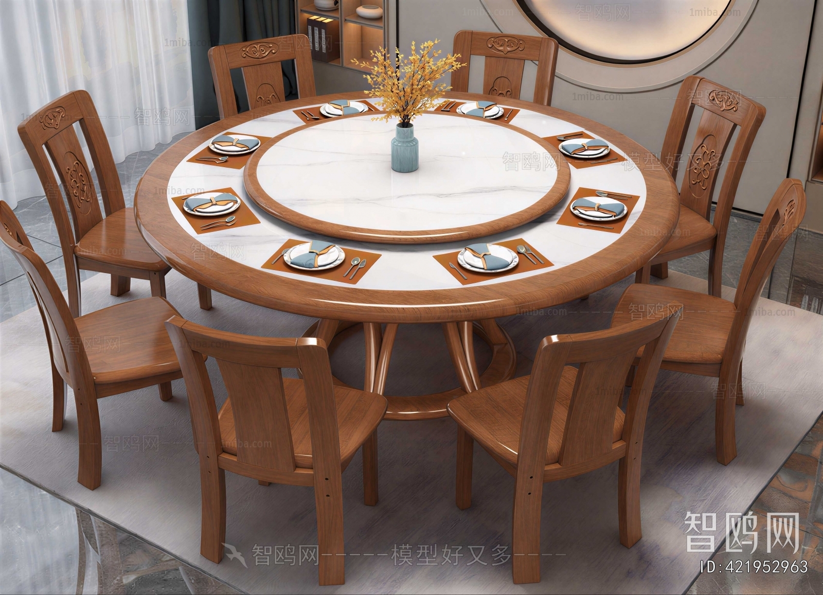 New Chinese Style Dining Table And Chairs