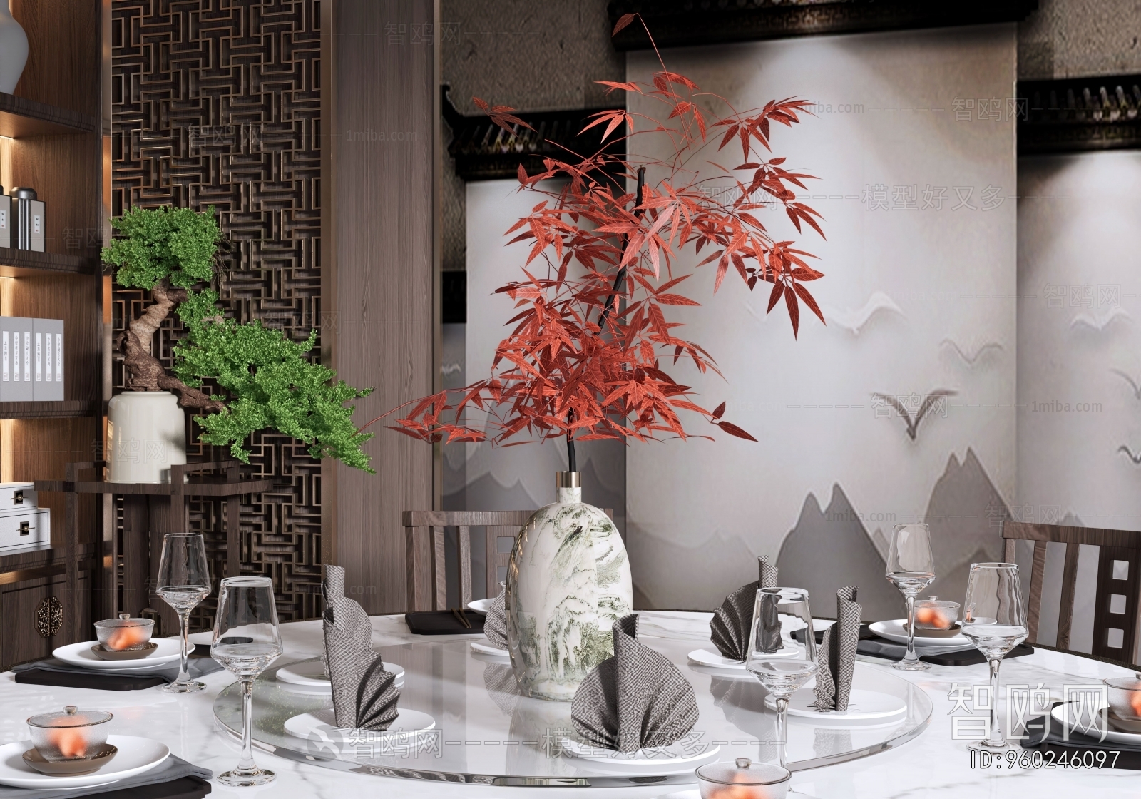 New Chinese Style Dining Room