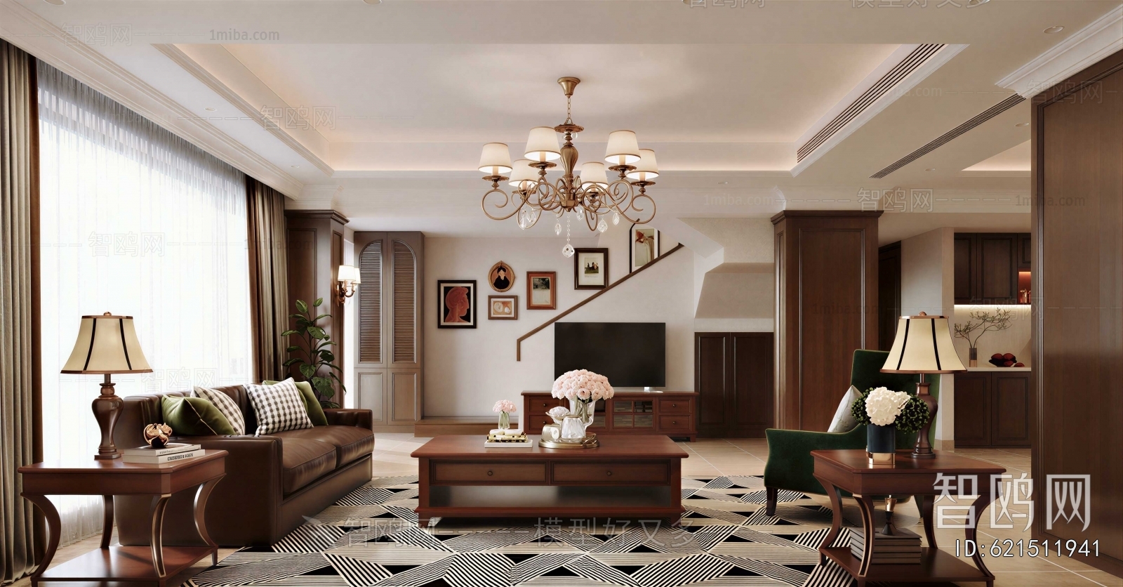 American Style A Living Room