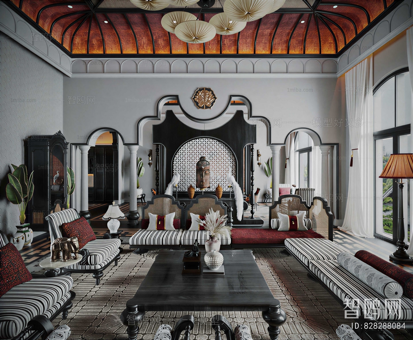 Southeast Asian Style A Living Room