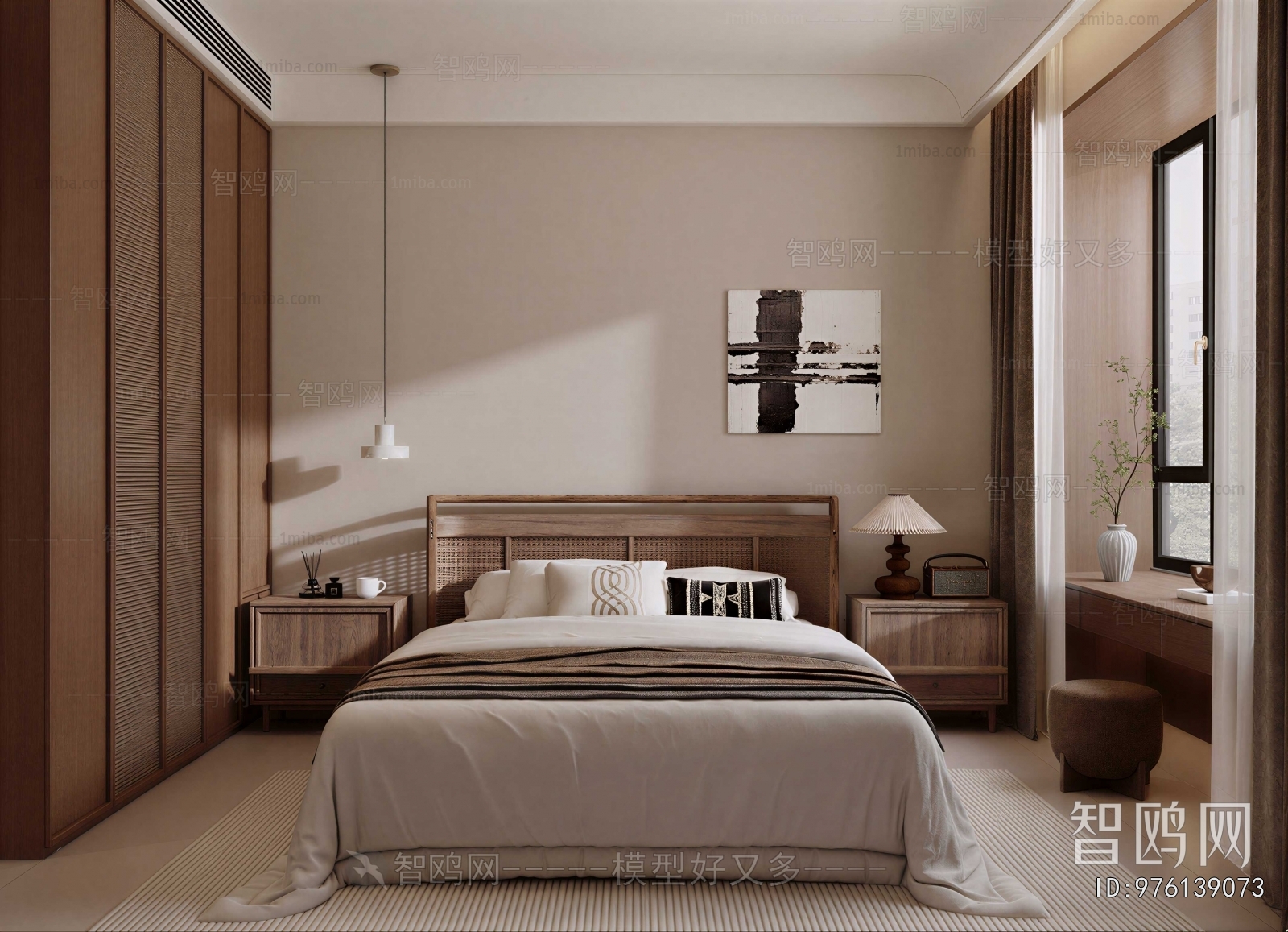 New Chinese Style Bedroom