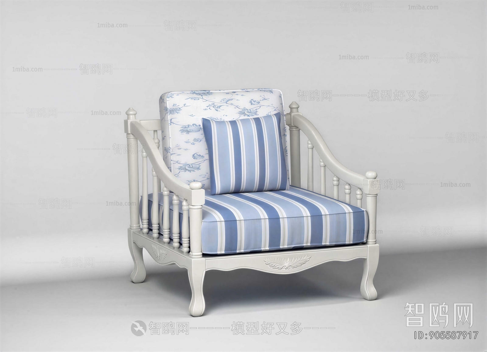 French Style Single Sofa
