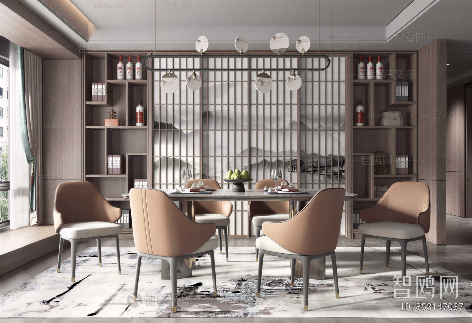 New Chinese Style Dining Room